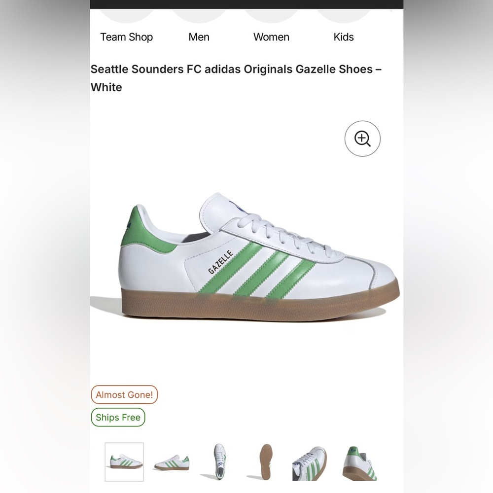 Men’s Seattle Sounders FC adidas gazelles